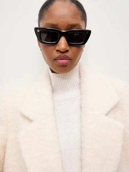 Вовняне пальто Answear.LAB бежевий