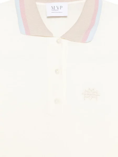 Siuvinėtos dryžuotos polo marškinėliai Mvp Wardrobe