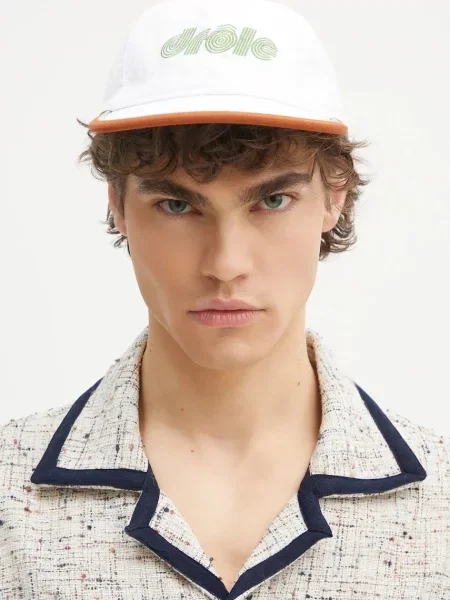 Drôle de Monsieur șapcă La Casquette Drule Tennis uni alb