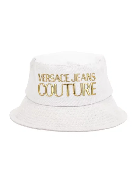 Kapelusz Versace Jeans Couture z autografem biały