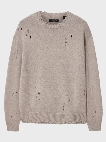 Шерстяной свитер Allsaints бежевый