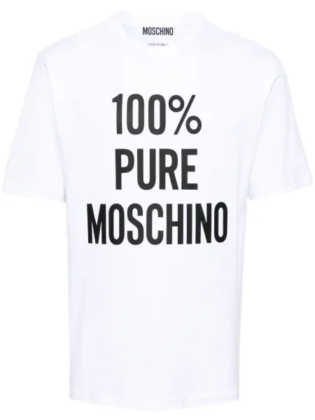 Tricou Moschino cu imagine alb
