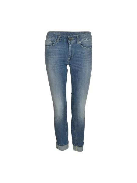 Skinny jeansy skinny Dondup niebieskie