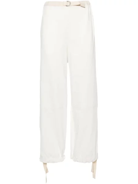 Pantaloni Jil Sander alb