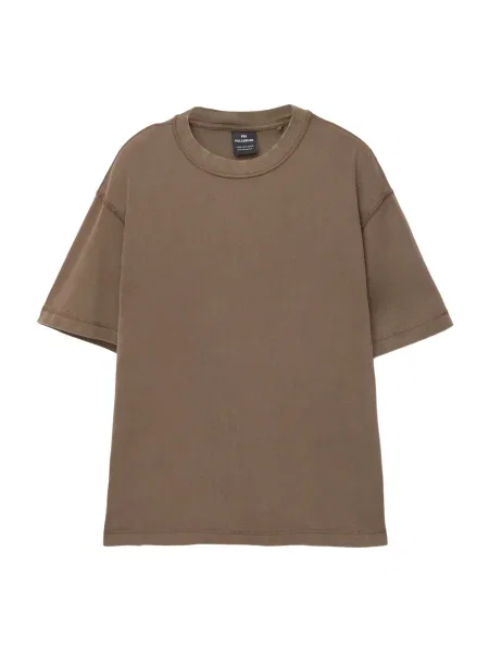 Pull&Bear Tricou ciocolatiu