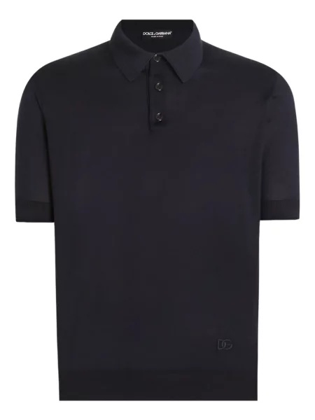 Polo Dolce & Gabbana de mătase albastru