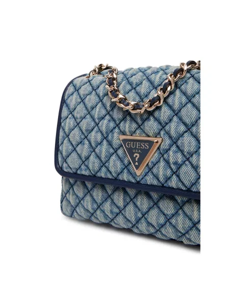 Guess Ročna torba Giully II Mini modra