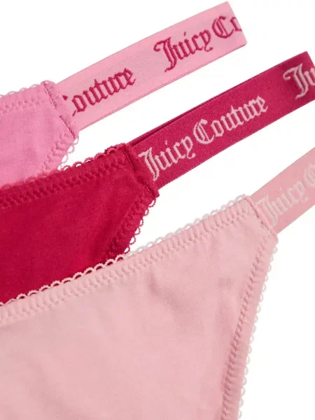 Tanga Juicy Couture autogrammal rózsaszín