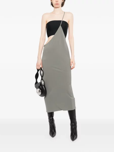 Rochie Rick Owens asimetrică gri