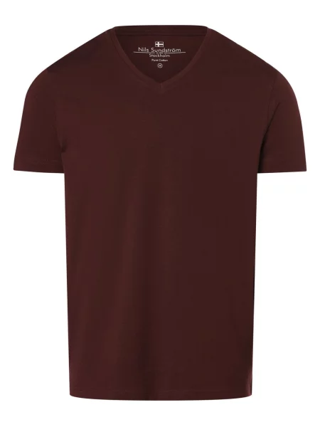 Nils Sundström T-shirt Mężczyźni Dżersej jednolity XXL czerwony