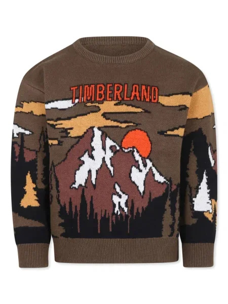 Sweter dziecięcy Timberland zielony