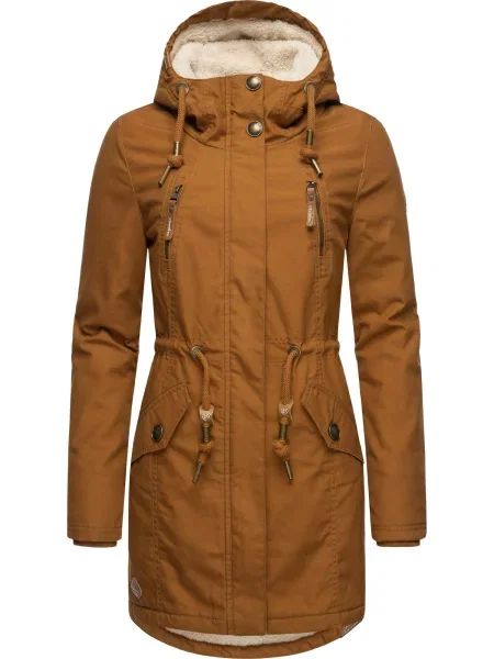Ragwear Palton de iarnă Elsie caramel maro