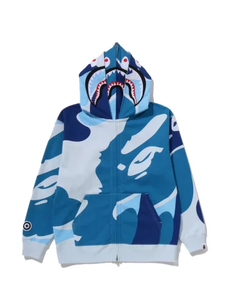 Hanorac cu glugă A Bathing Ape® albastru