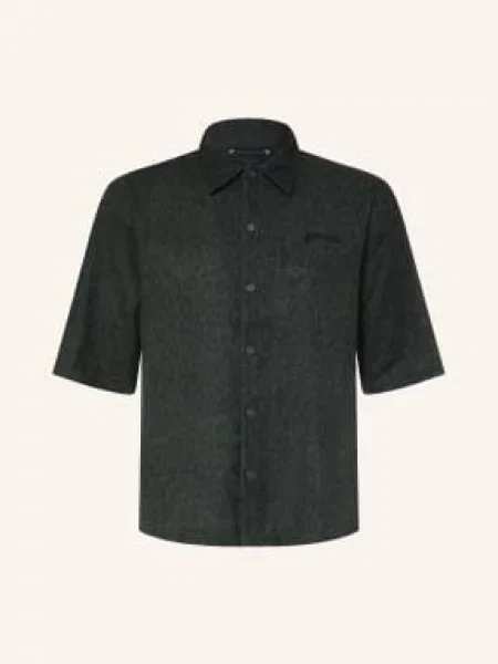 Allsaints Koszula Z Krótkim Rękawem Leopardo Krój Oversize schwarz czarna