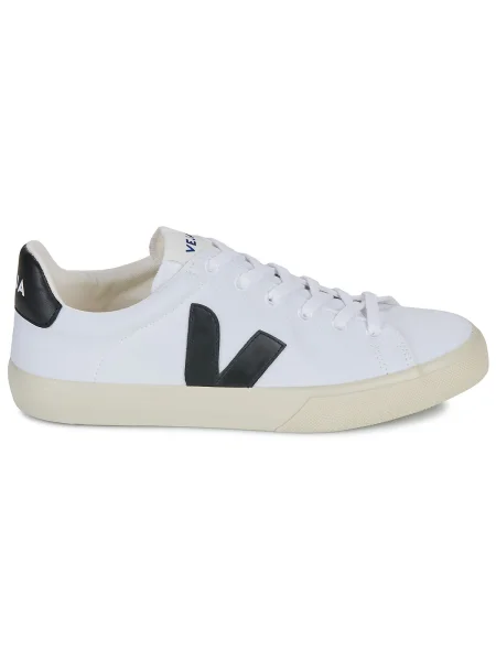 Pantofi Veja din canvas alb