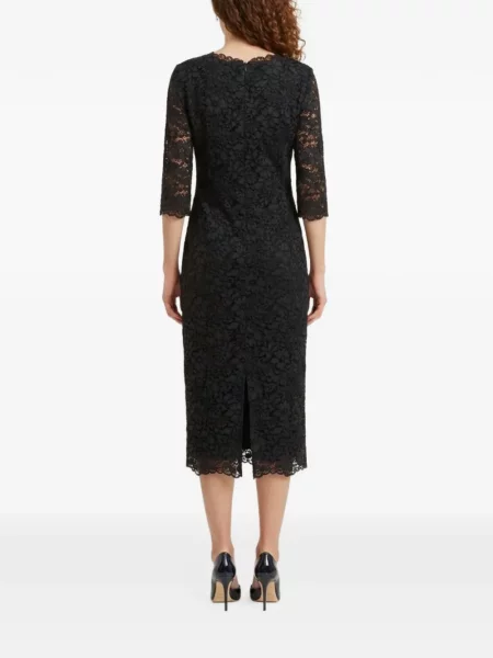 Rochie midi Sutton New York din dantelă negru