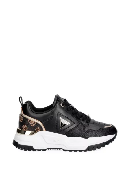 Sneakerși Guess cu autograf negru