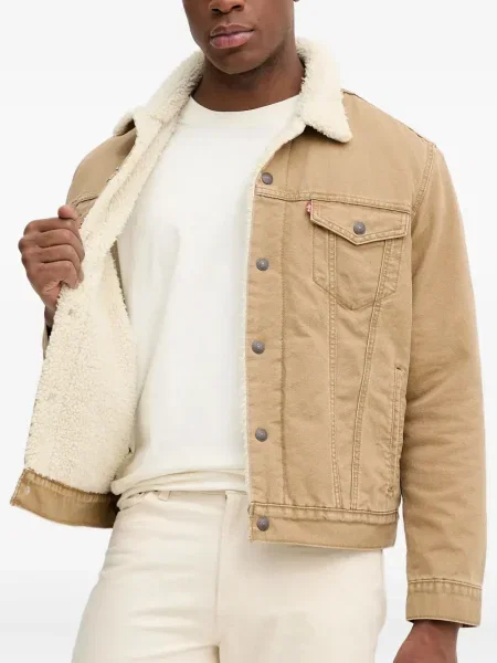 Džínová bunda Levi's s kapucí zelená