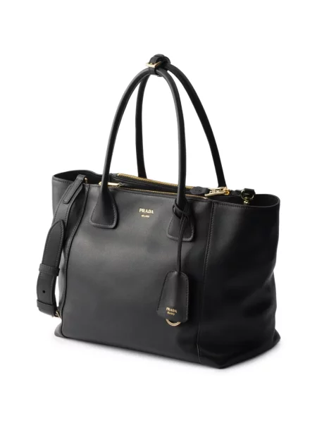 Geantă shopper Prada din piele negru