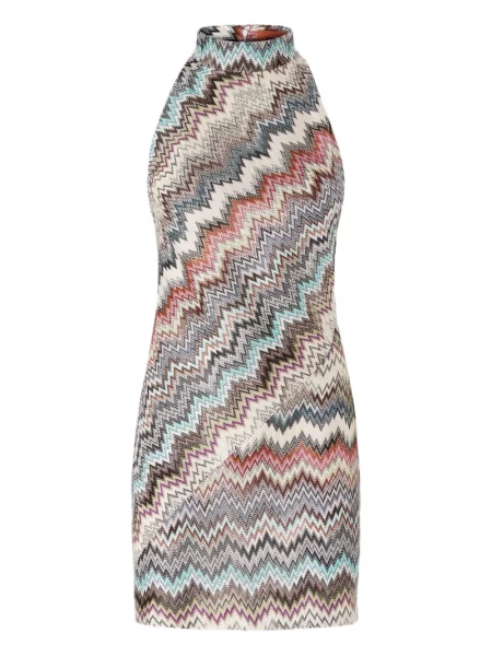 Rochie mini Missoni cu gât halter de costum