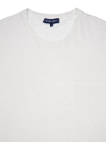 Tričko Frescobol Carioca s kulatým výstřihem bílé
