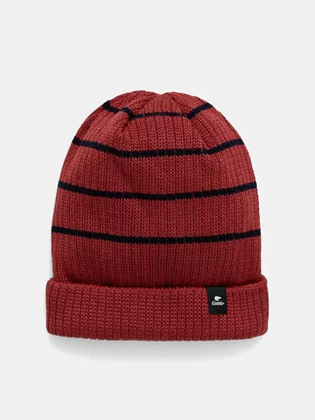 Шапка с вълна Eisbar Reni Striped OS MÜ червено