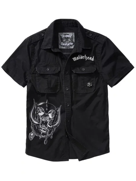 Retro srajca Brandit črna