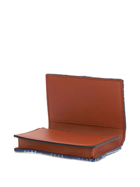 Portofel Fendi din jacard albastru