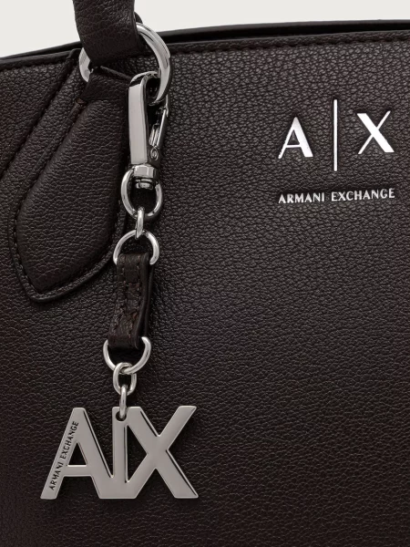 Кожаная сумка шоппер Armani Exchange