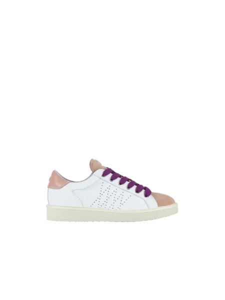 Sneakersy Panchic sznurowane skórzane różowe