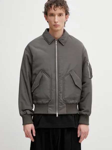 Maison Kitsuné Bomber bunda mužská zelená