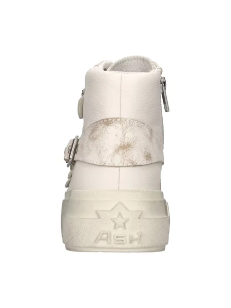 Sneakersy Ash skórzane na sprzączkę białe