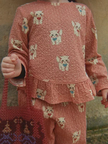 Konges Sløjd штани wide leg дитячі з ELIN PANTS GOTS