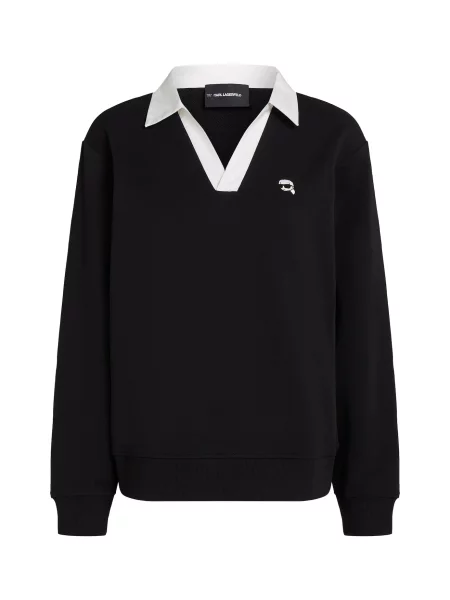 KARL LAGERFELD Hanorac Negru alb
