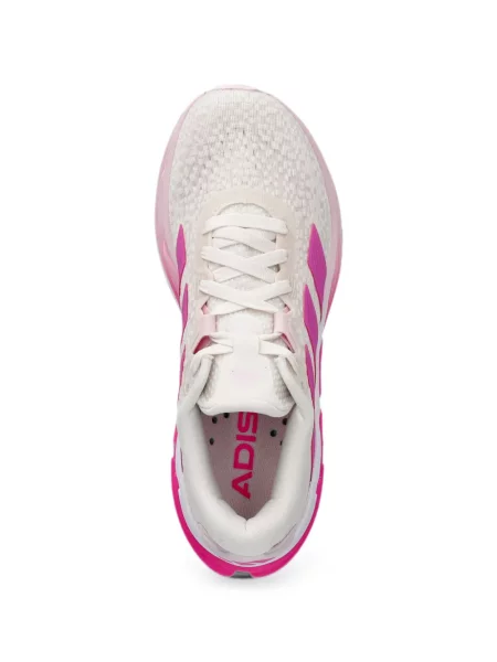 Geacă Adidas cu șireturi din piele de căprioară alb