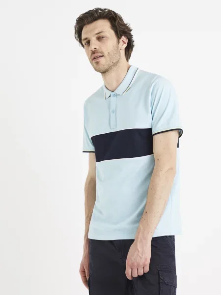 Tricou polo Celio alb