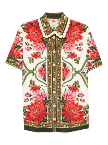 Cămașă Farm Rio cu model floral alb