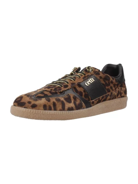 Sneakersy Cetti skórzane brązowe