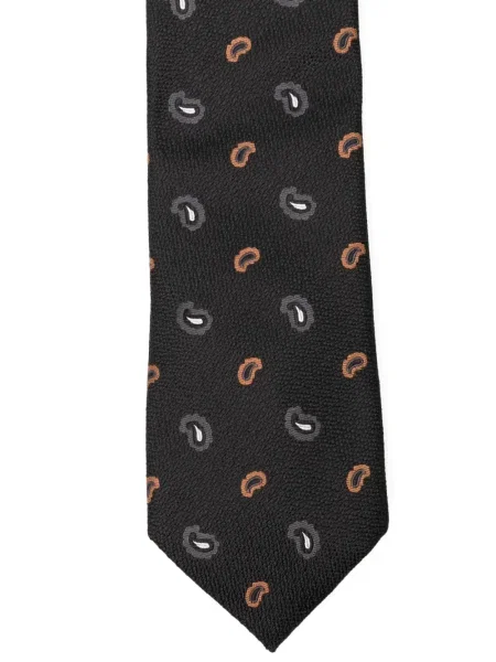 Cravată Zegna de mătase negru