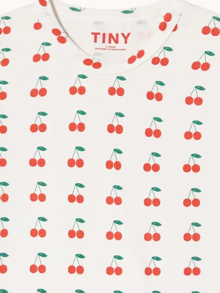 Tinycottons Дитяча футболка CHERRIES KNITTED TEE