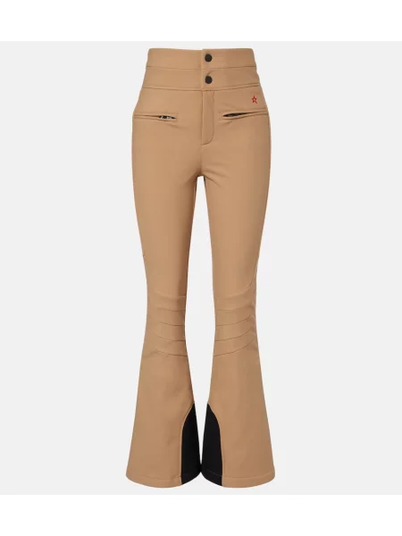Pantaloni de schi Perfect Moment cu talie înaltă bej