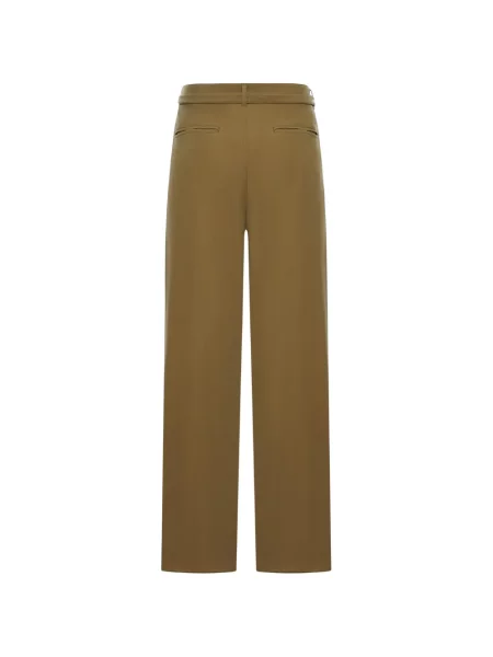 Pantaloni Giorgio Armani plisate maro
