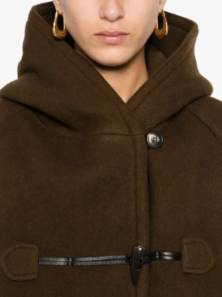 Palton Low Classic de lână maro