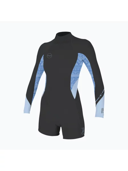 Női neoprén ruha úszáshoz O'Neill Bahia mm Back Zip Spring tempered steel/surf abstract. Méret: 4 szürke