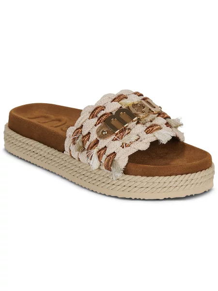 Pantofi Mou cu franjuri bej