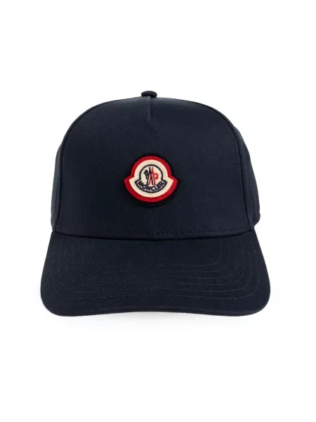 Czapka z daszkiem Moncler niebieska