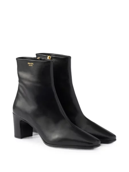 Botine Prada din piele negru