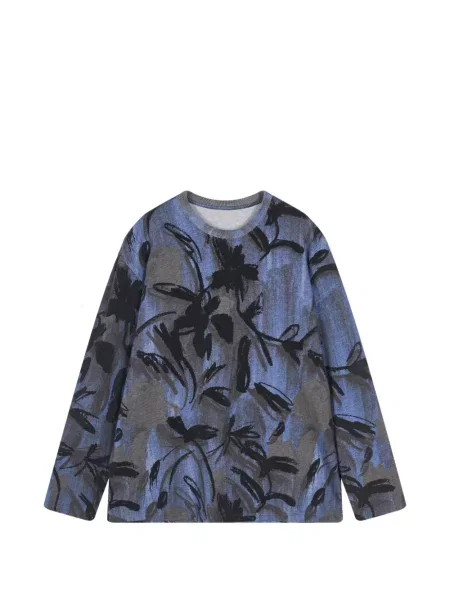 Lung tricou Jnby cu imagine albastru