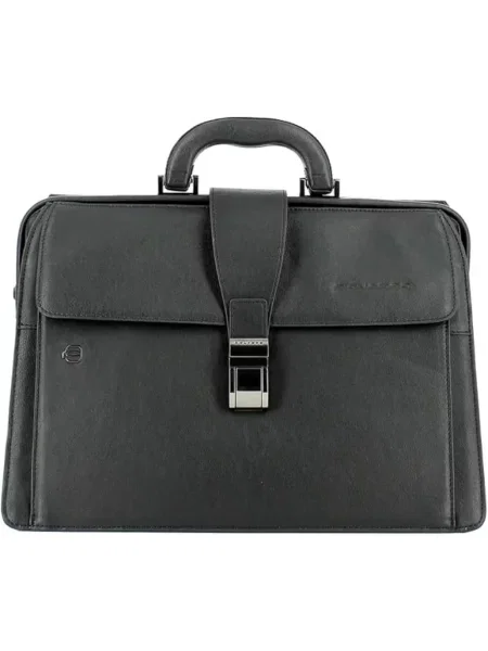 Torba na laptopa Piquadro elegancka czarna