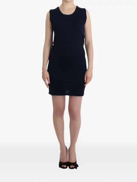 Rochie mini John Galliano fără mâneci albastru